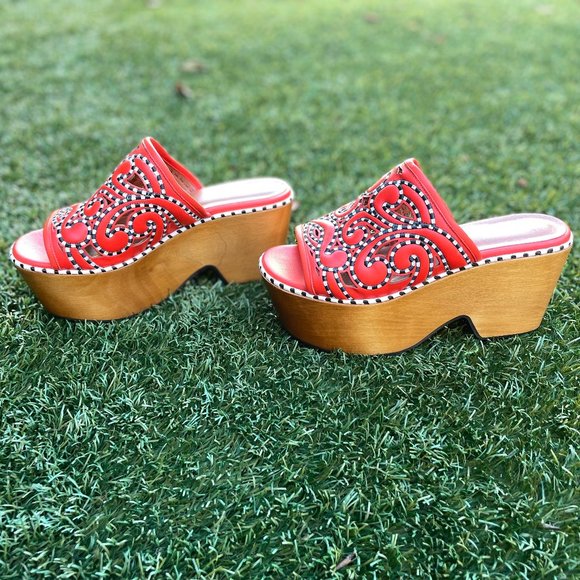 NWOT Derek Lam Mhina Platform Clogs Size 38 - Picture 3 of 8